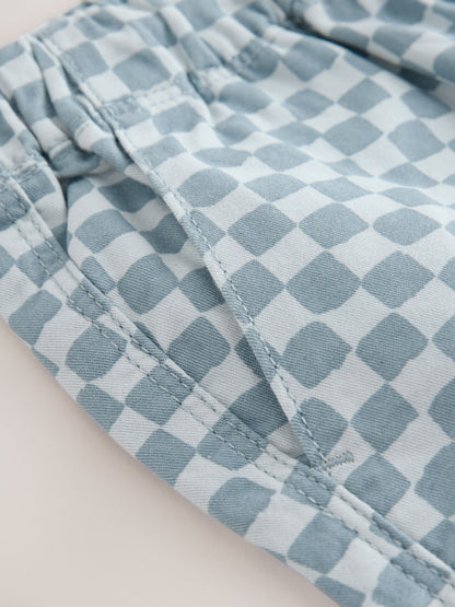 Dsiney Kidz - Blue Checkerboard Pull On Shorts (3mths-7yrs) image 7