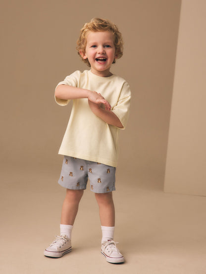 Dsiney Kidz - Blue Bear Print Pull On Shorts (3mths-7yrs) image 2