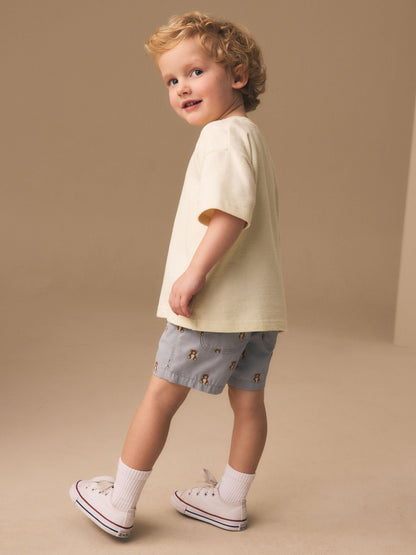 Dsiney Kidz - Blue Bear Print Pull On Shorts (3mths-7yrs) image 3