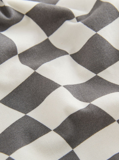 Grey/White Checkerboard Pull On Shorts (3mths-7yrs) image 7