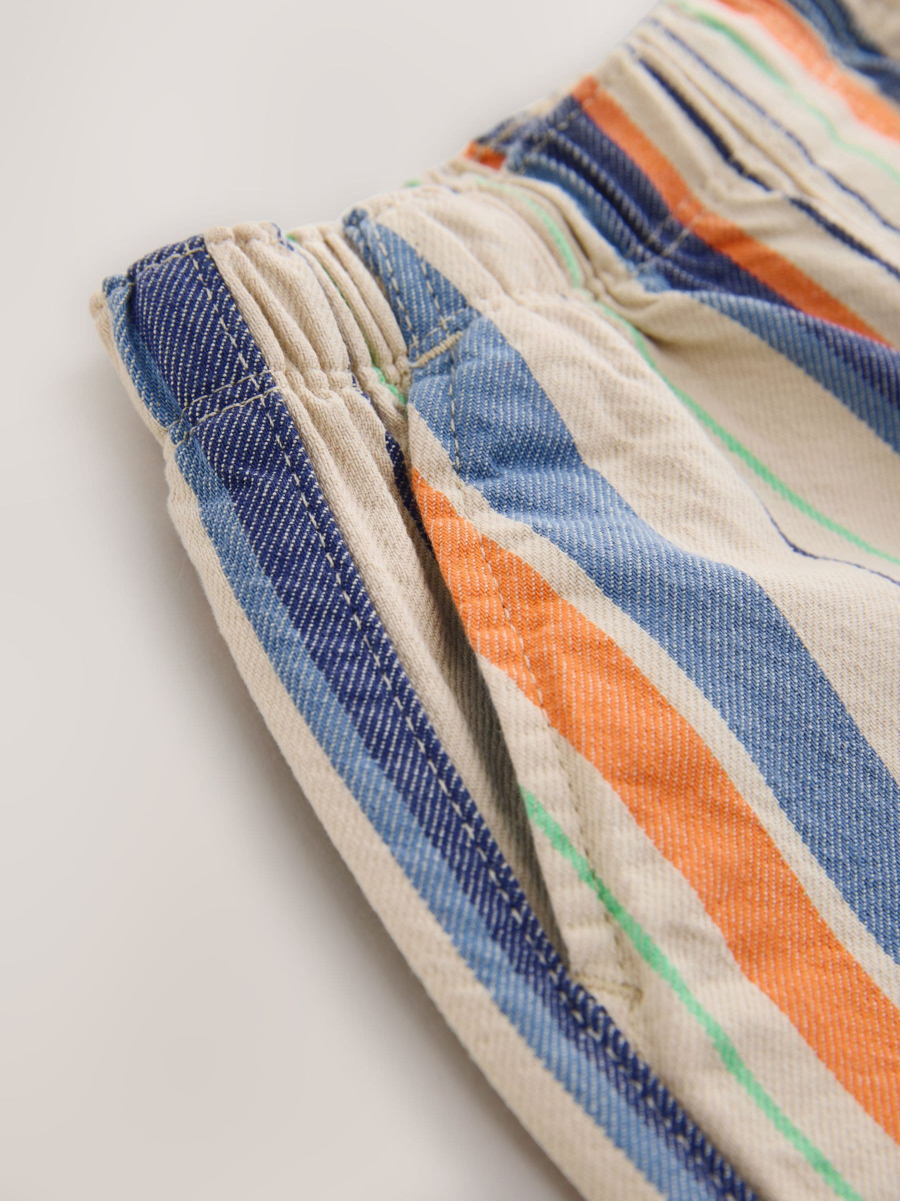 Dsiney Kidz - Orange/Neutral Stripe Pull On Bermuda Shorts (3mths-7yrs) image 7