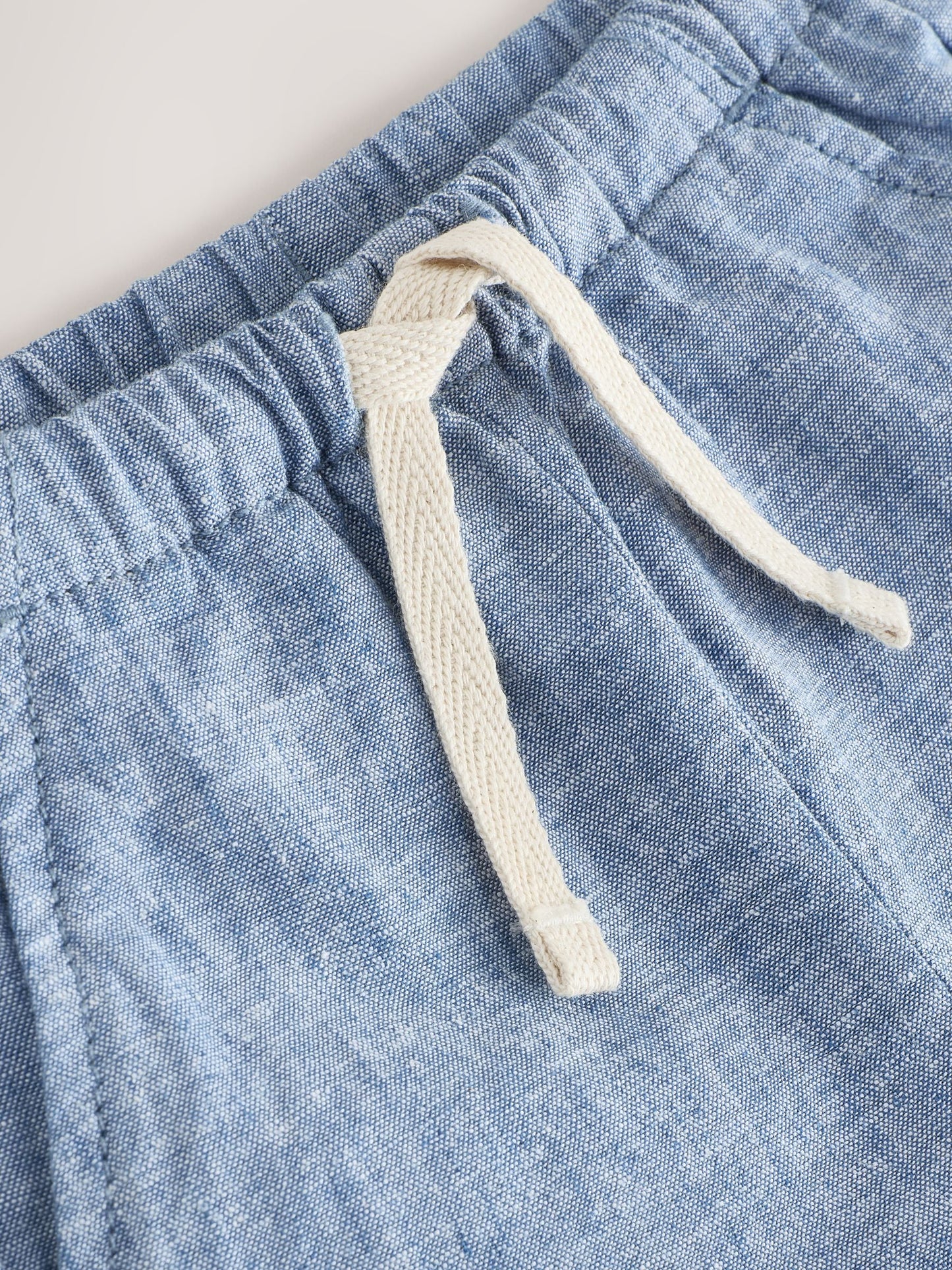 Dsiney Kidz - Chambray Blue Linen Blend Pull On Shorts (3mths-7yrs) image 3