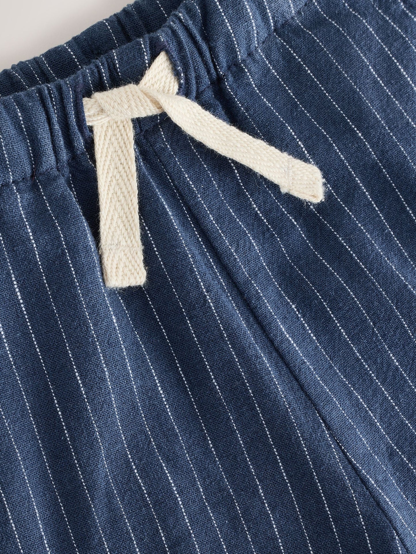 Dsiney Kidz - Navy Stripe Linen Blend Pull On Shorts (3mths-7yrs) image 7