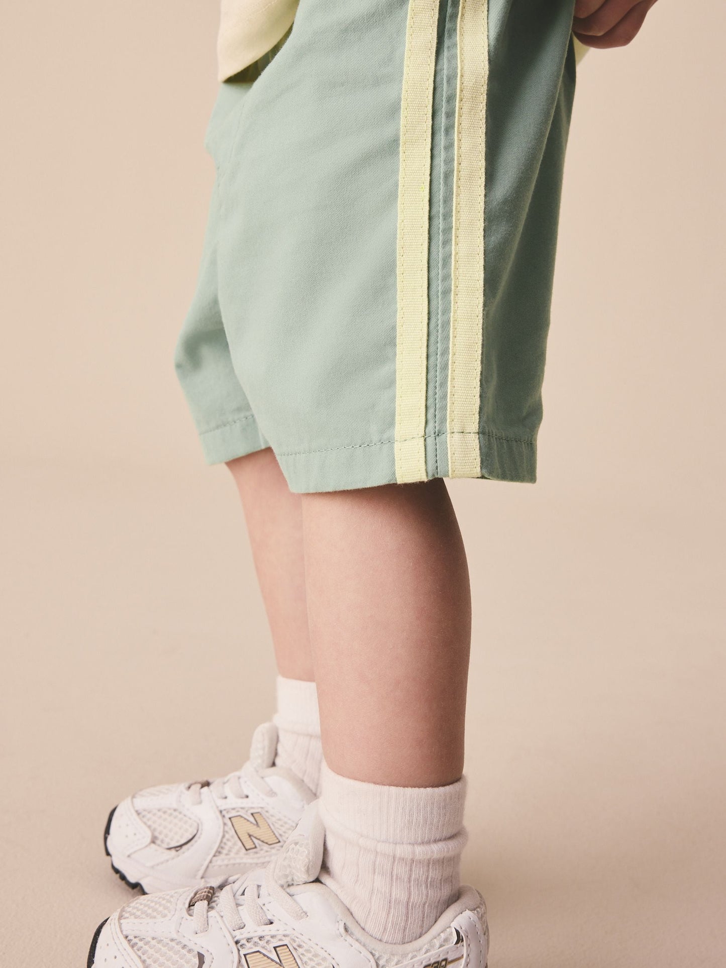 Dsiney Kidz - Sage Green Side Stripe Pull On Shorts (3mths-7yrs) image 3