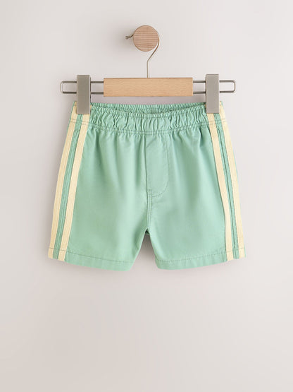Dsiney Kidz - Sage Green Side Stripe Pull On Shorts (3mths-7yrs) image 4