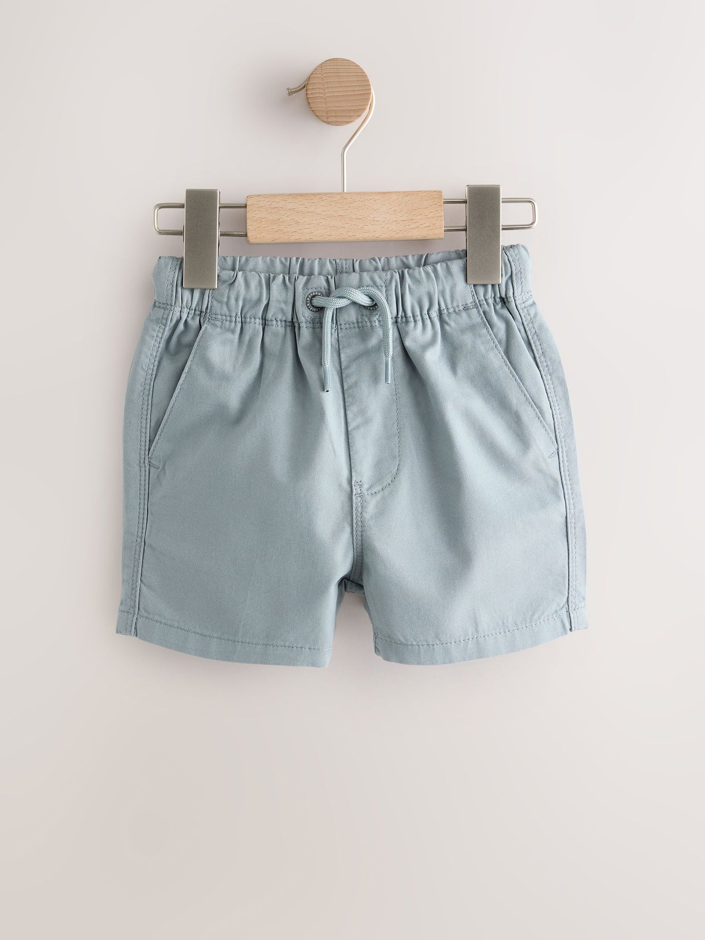 Navy/Chambray/Tan/White/Blue Pull On Shorts 5 Pack (3mths-7yrs) image 5