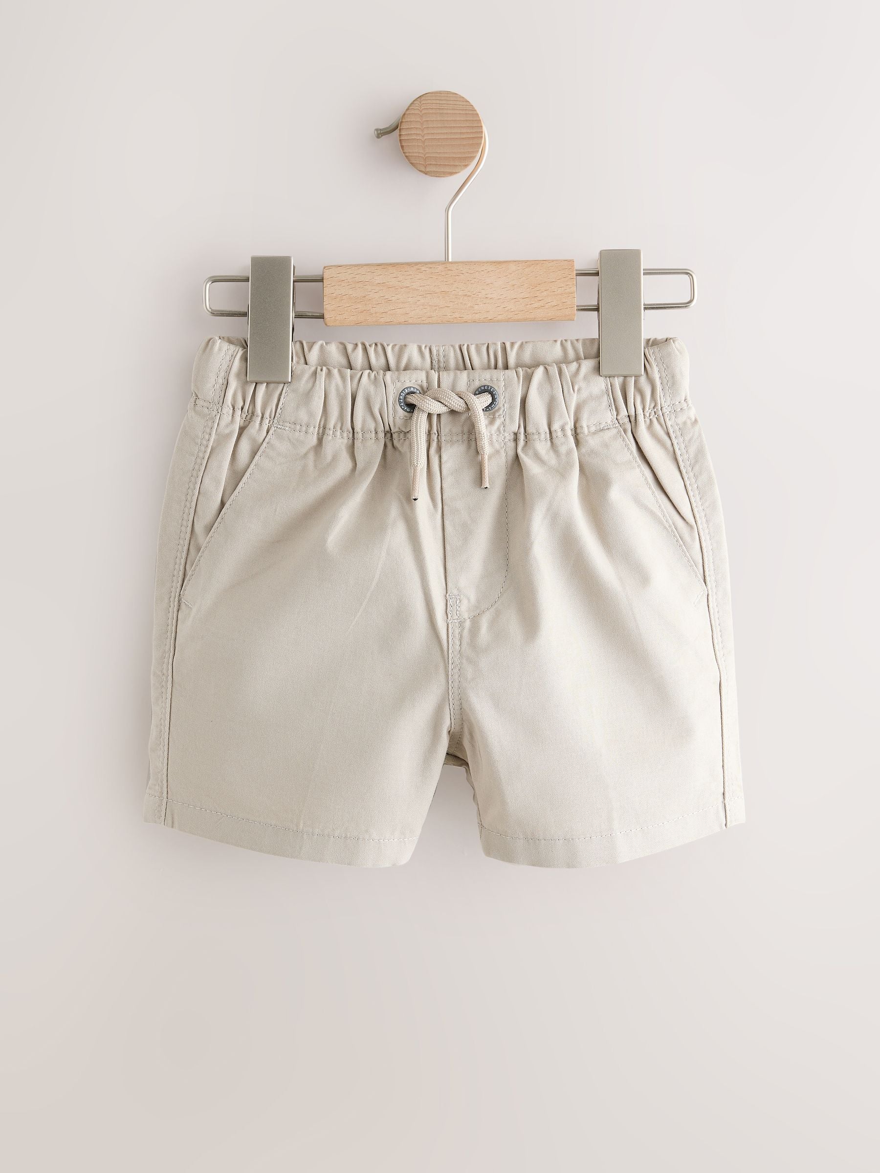 Navy/Chambray/Tan/White/Blue Pull On Shorts 5 Pack (3mths-7yrs) image 7