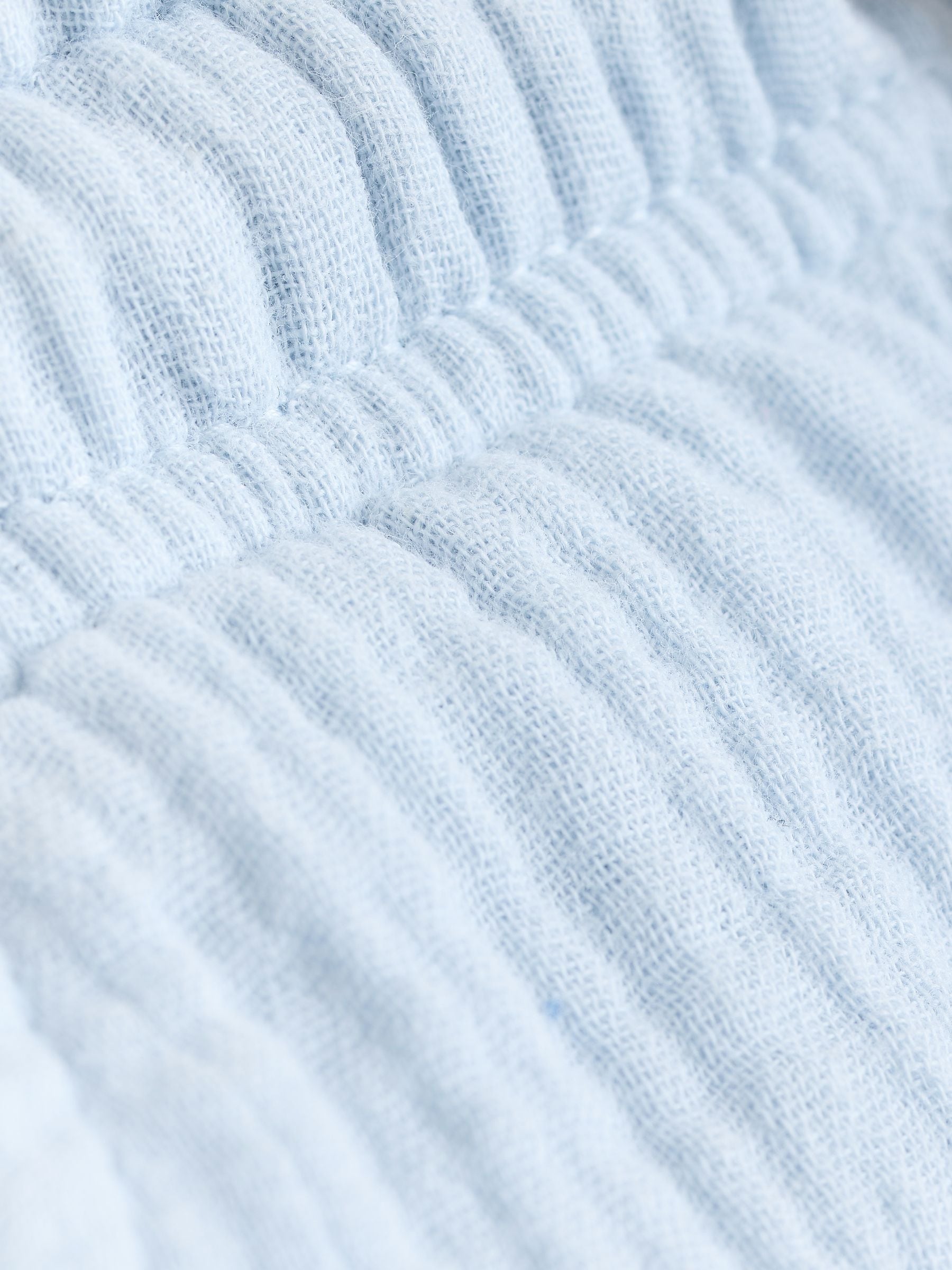 Pale Blue Soft Textured Pull On Shorts (3mths-7yrs) image 7