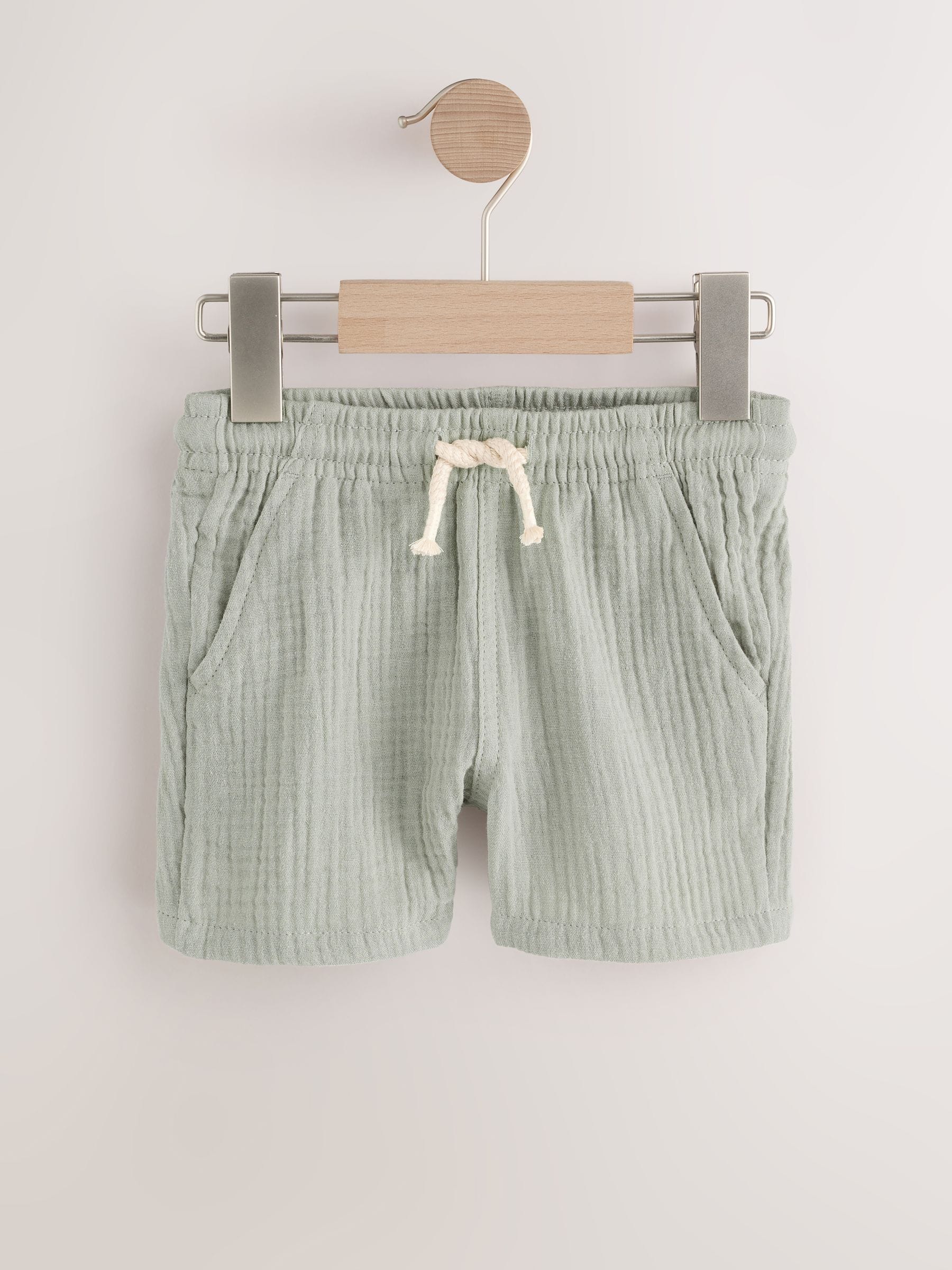 Dsiney Kidz - Sage Green Soft Textured Pull On Shorts (3mths-7yrs) image 5