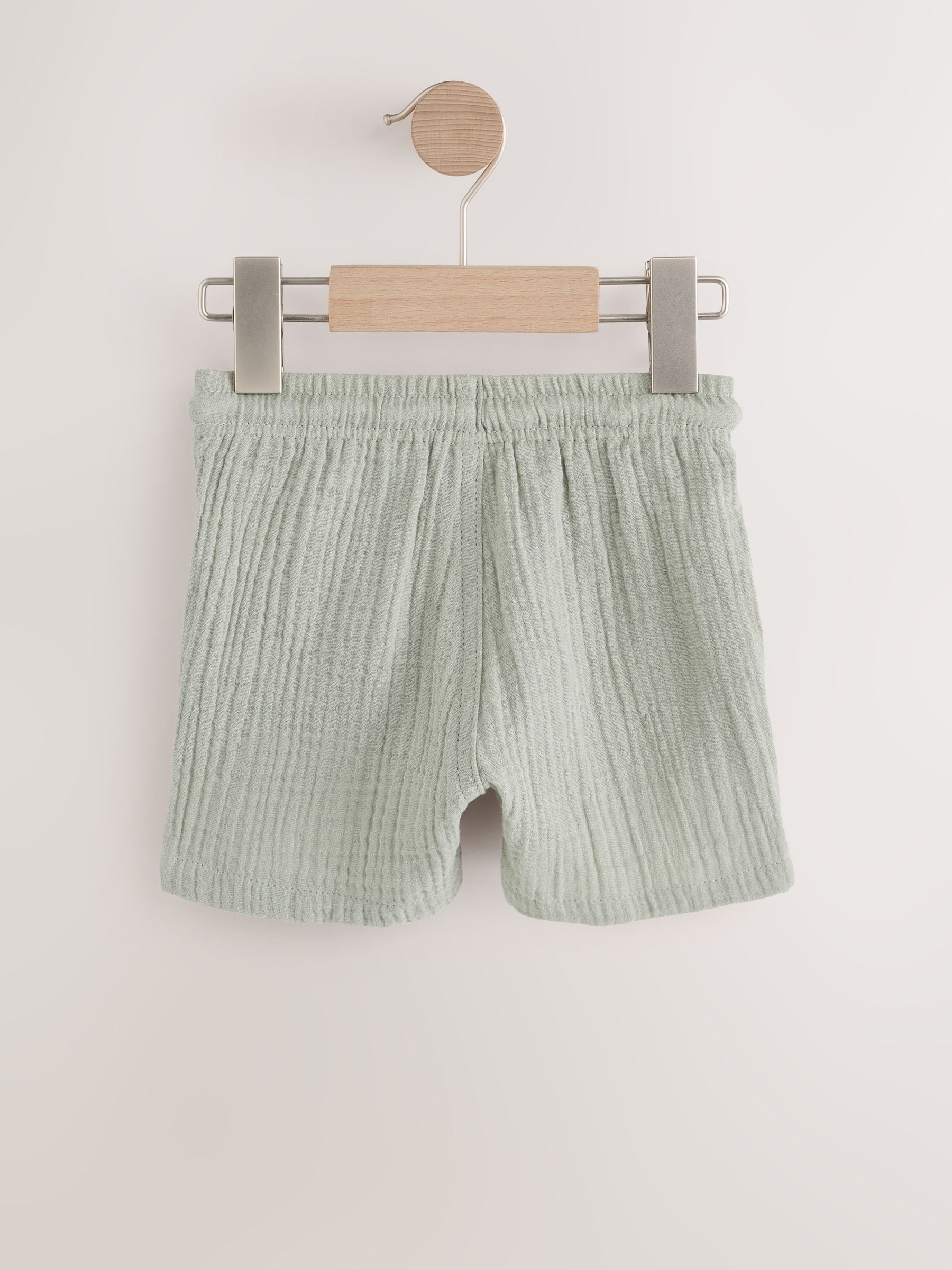 Dsiney Kidz - Sage Green Soft Textured Pull On Shorts (3mths-7yrs) image 6