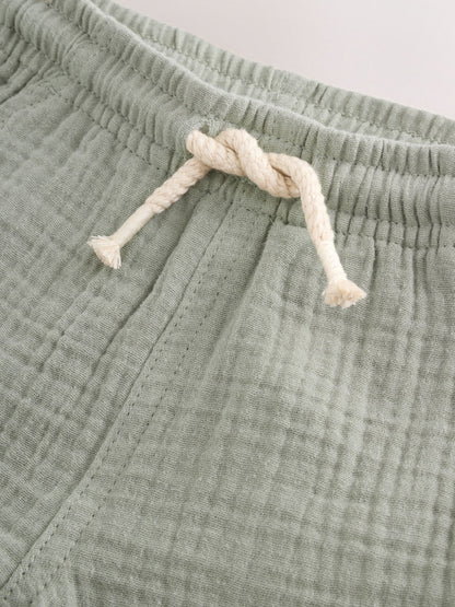 Dsiney Kidz - Sage Green Soft Textured Pull On Shorts (3mths-7yrs) image 7