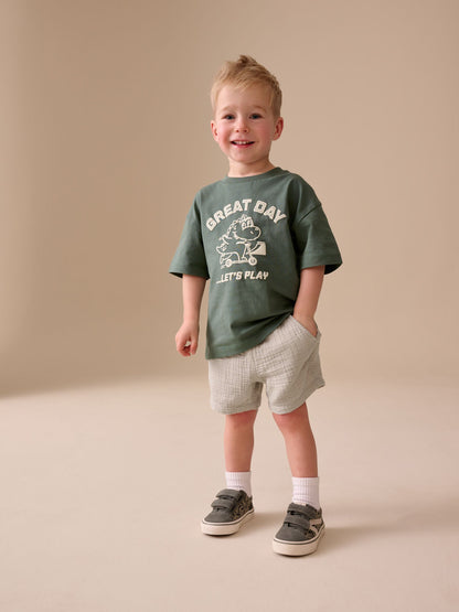 Dsiney Kidz - Neutral Soft Textured Pull On Shorts (3mths-7yrs) image 3