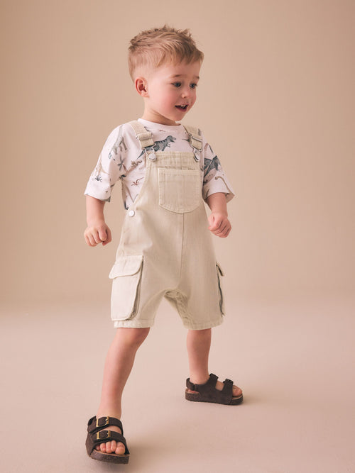 Stone Dungarees (3mths-7yrs) image 1