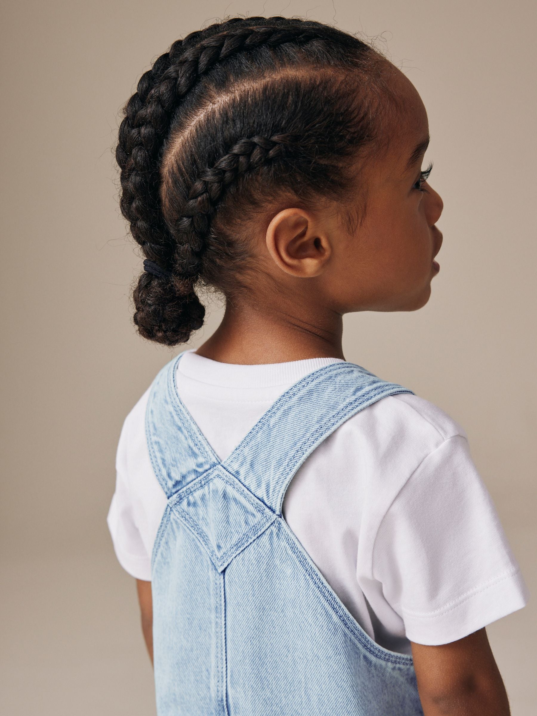 Light Blue Denim Dungarees (3mths-7yrs) image 2