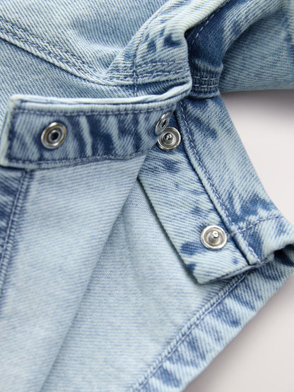 Light Blue Denim Dungarees (3mths-7yrs) image 6