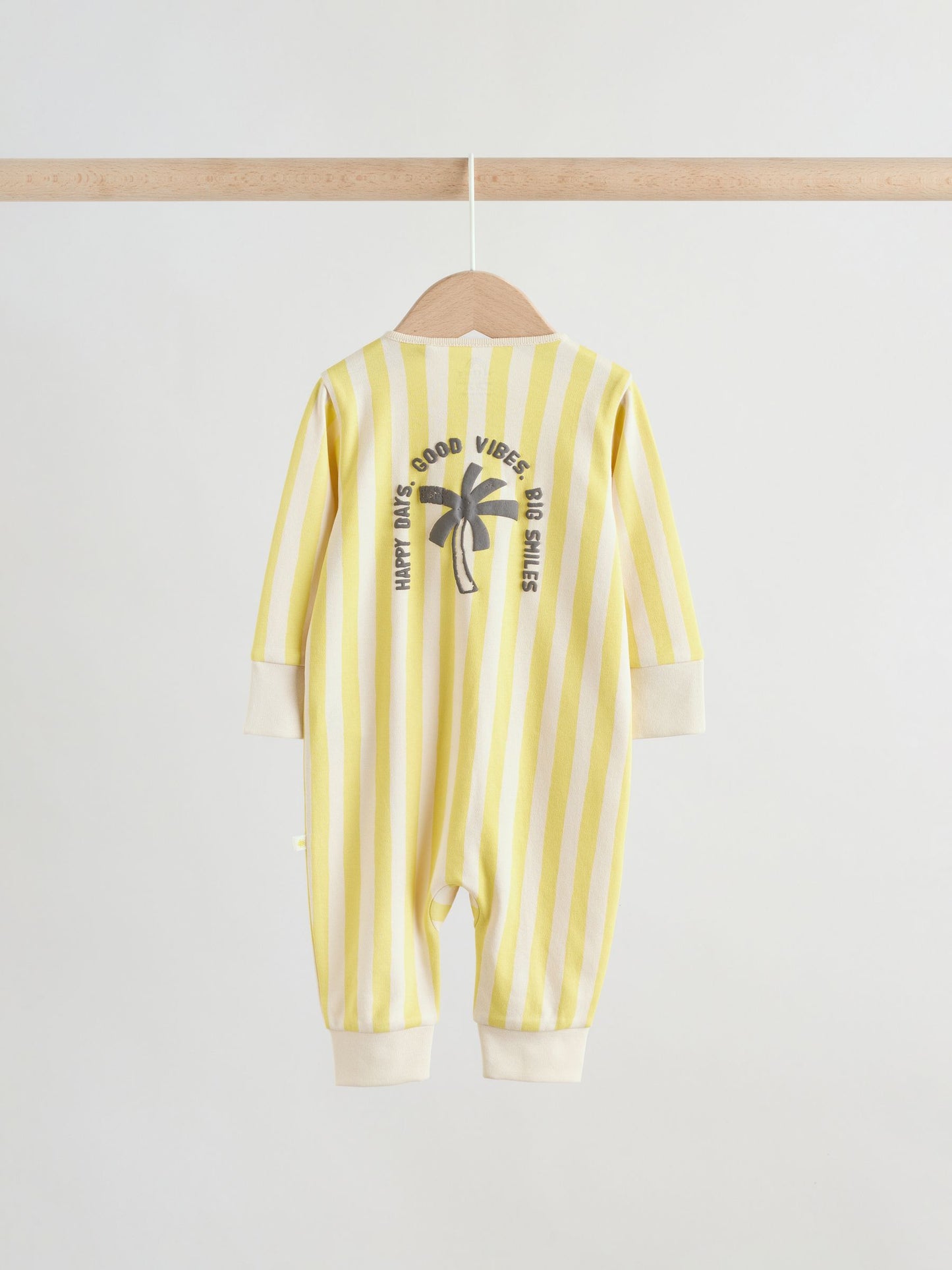 Multi Palm Two Way Zip Baby Sleepsuits 3 Pack (0mths-3yrs) image 4