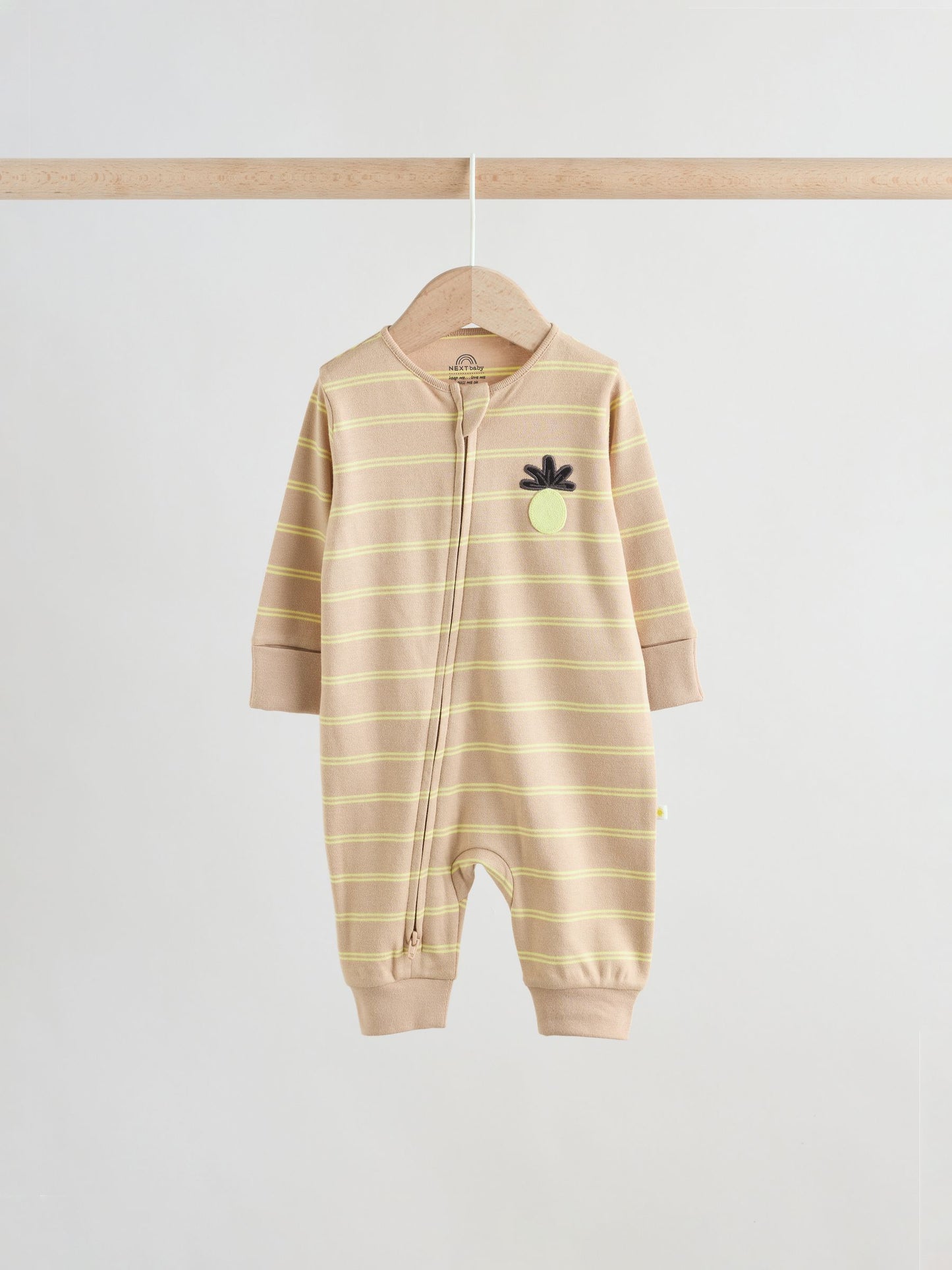 Multi Palm Two Way Zip Baby Sleepsuits 3 Pack (0mths-3yrs) image 5