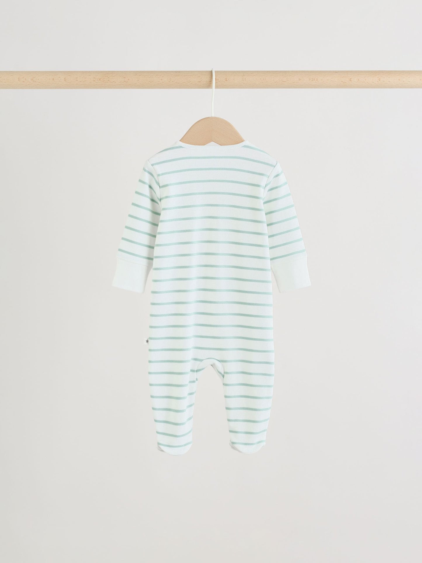 Green Two Way Zip Baby Sleepsuits 4 Pack (0mths-2yrs) image 7