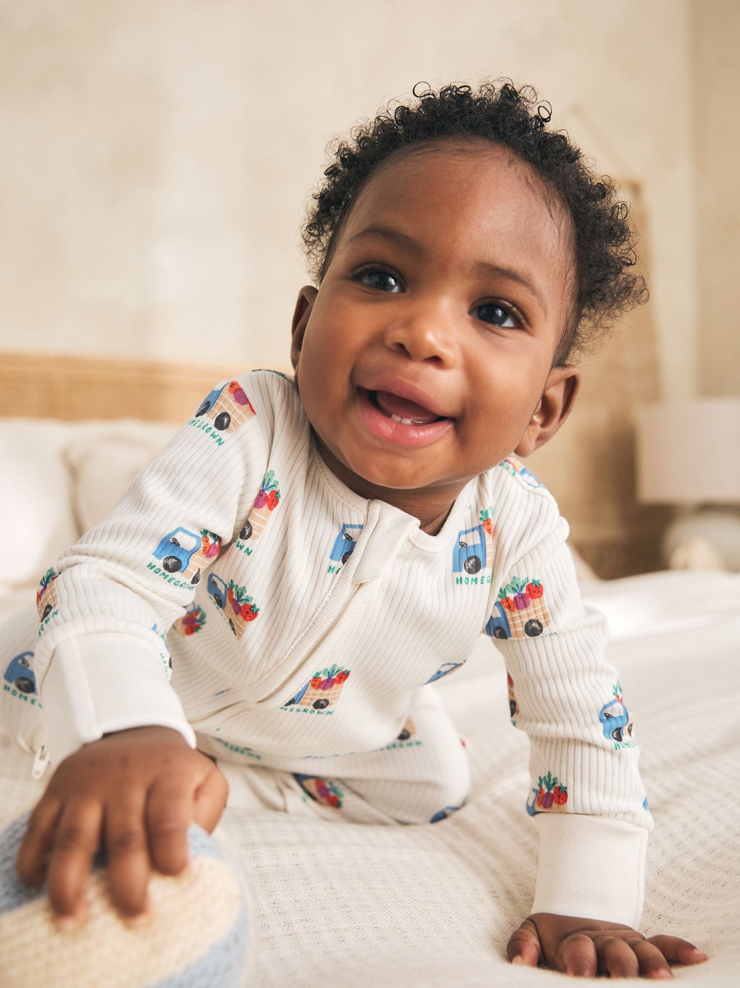 Blue/Green Two Way Zip Baby Sleepsuits 3 Pack (0mths-3yrs) image 3