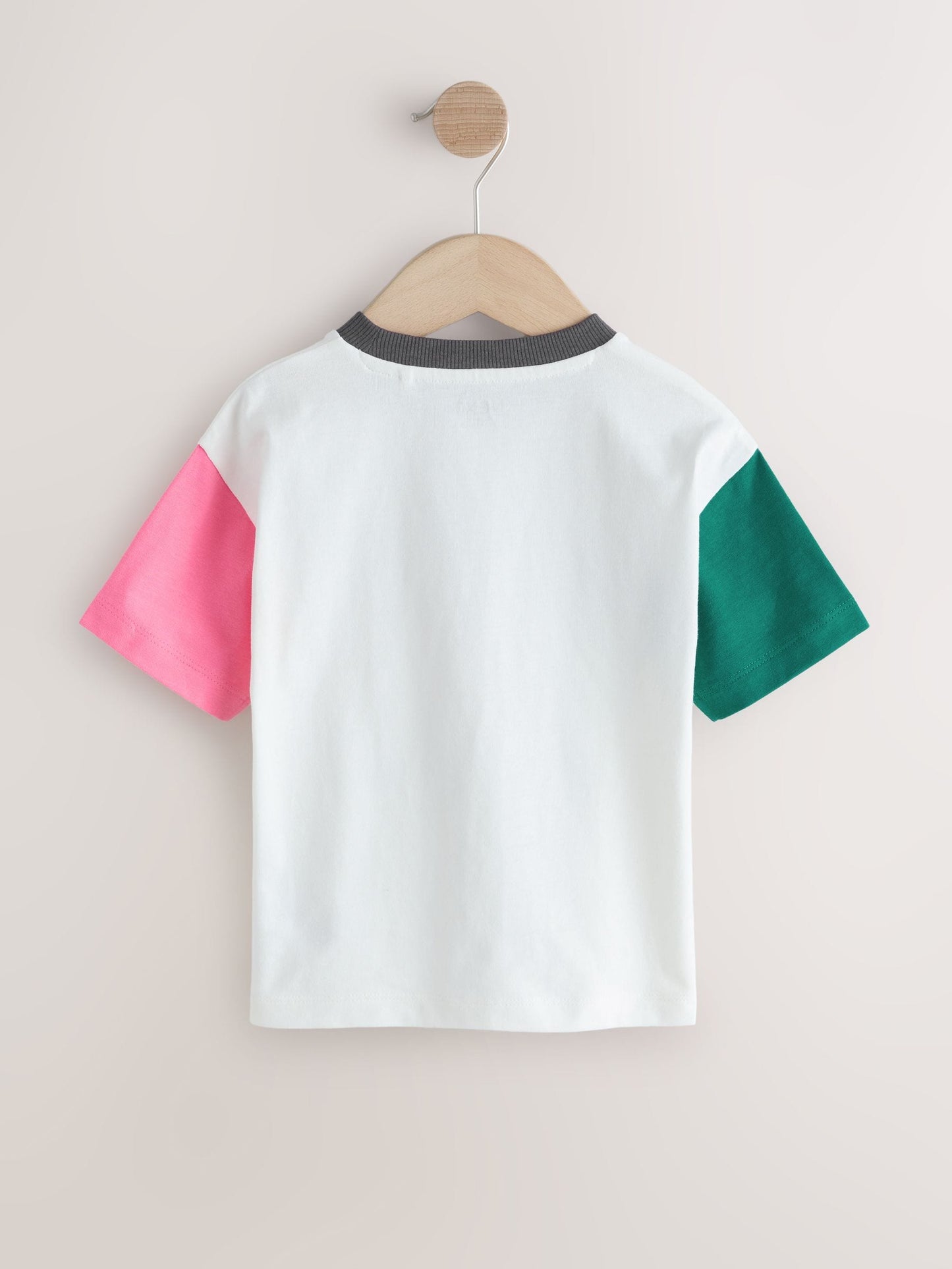 White/Pink/Green Skateboard Short Sleeve Graphic T-Shirt (3mths-7yrs) image 5