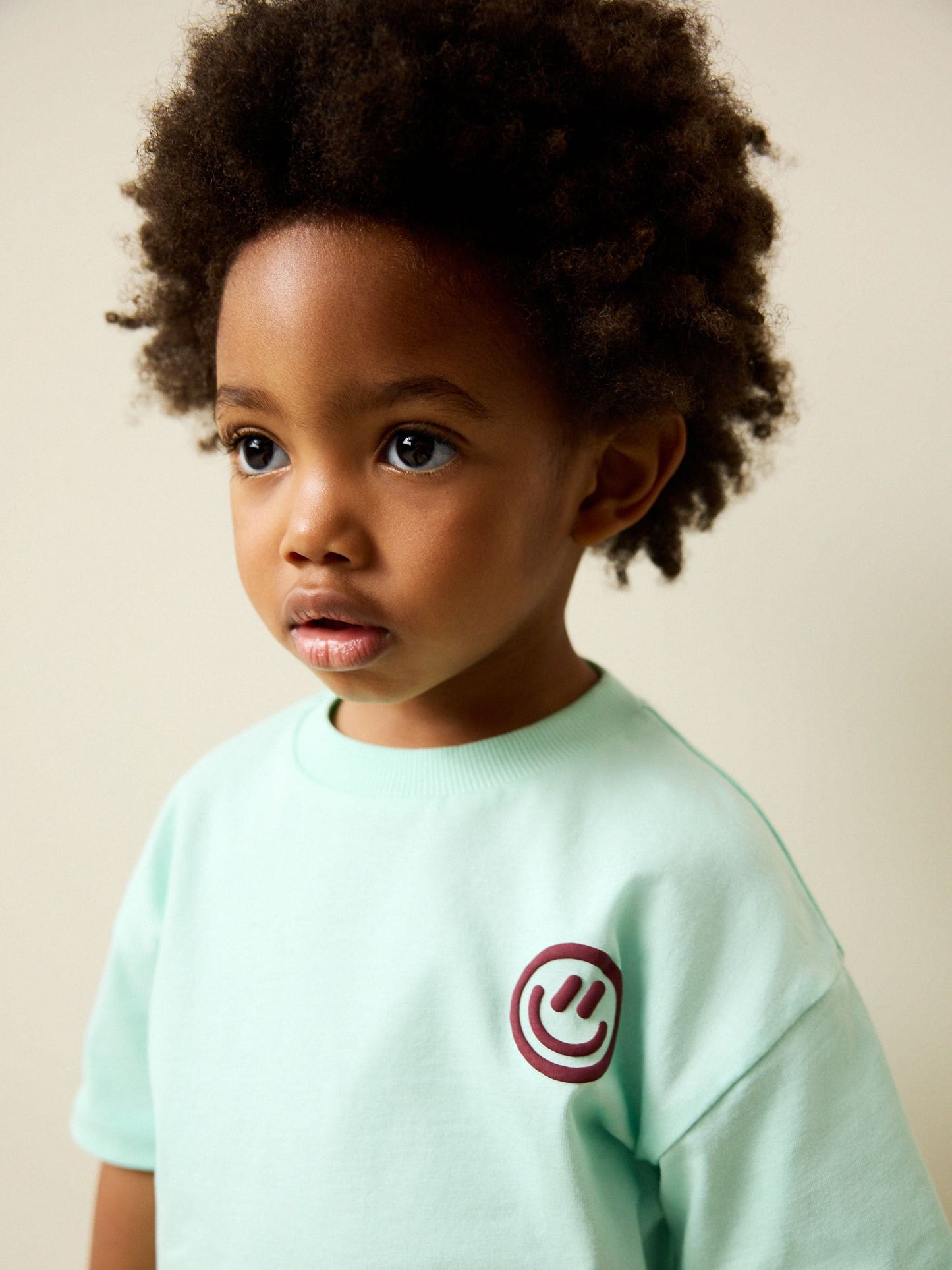 Dsiney Kidz - Mint Green Smile Short Sleeve Small Graphic T-Shirt (3mths-7yrs) image 1