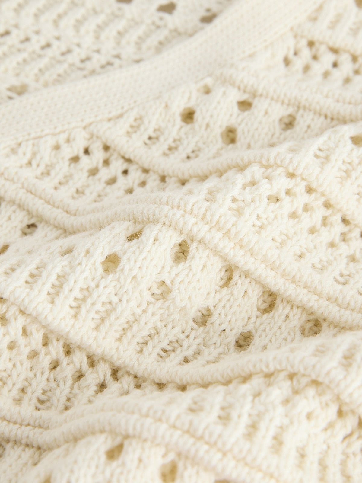 Ecru V-Neck Crochet Cardigan (3mths-7yrs) - image 8