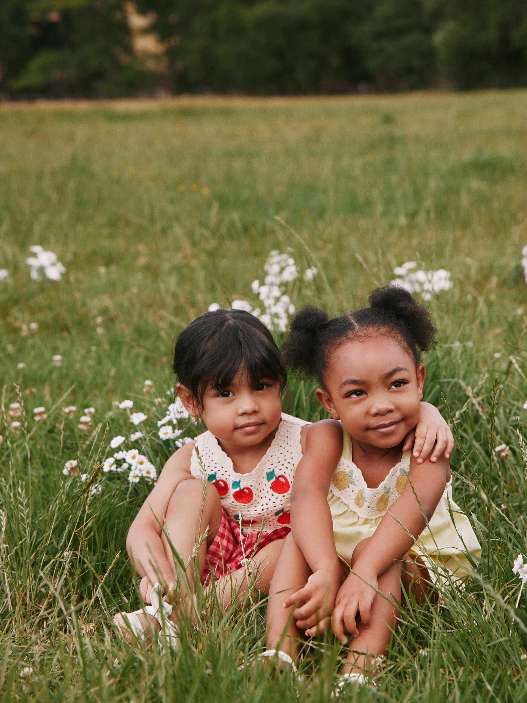 Red Crochet Cherry Top With Gingham Shorts (12mths-7yrs) image 2