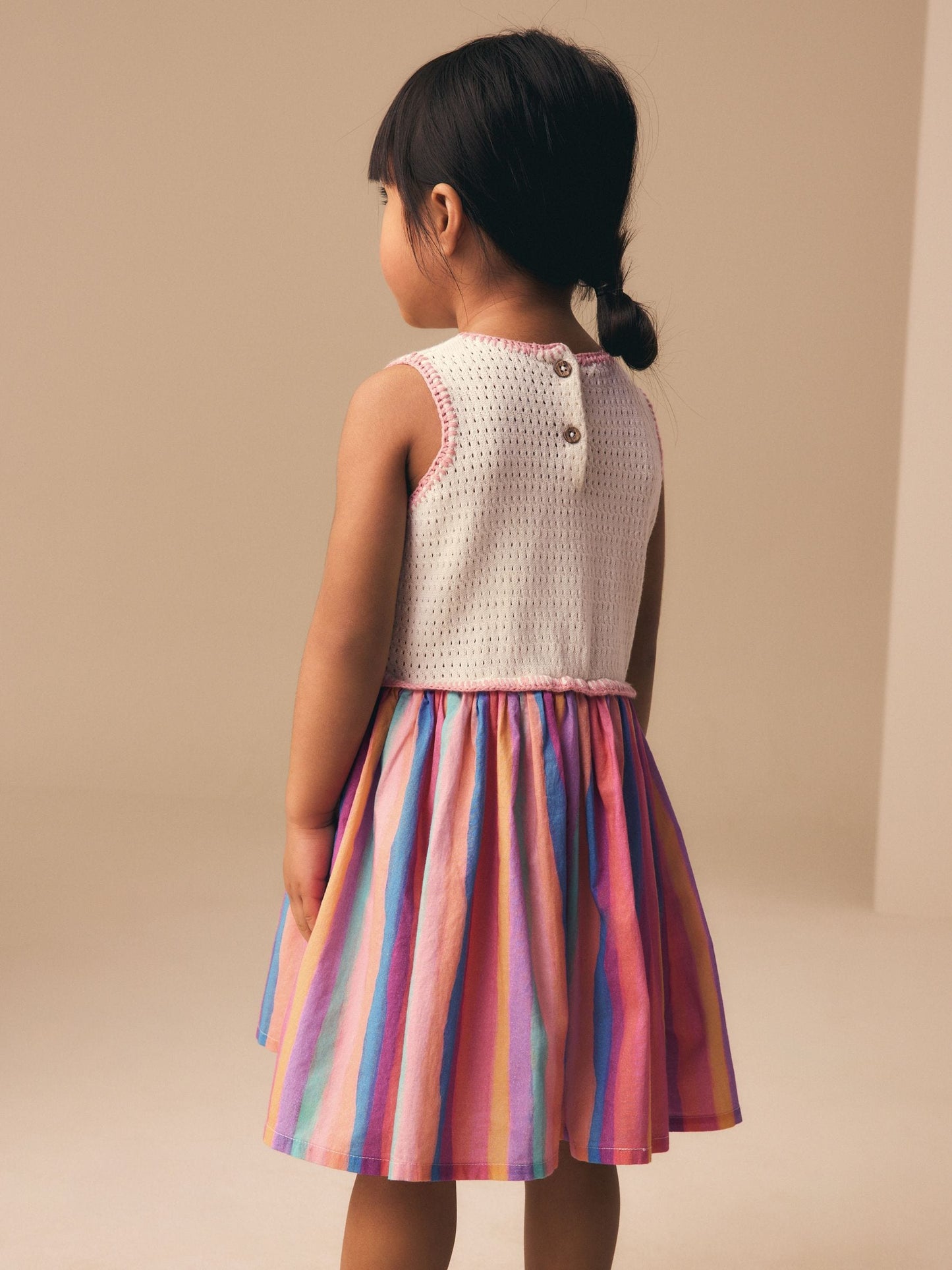 Rainbow Fruit Embroidered Dress (3mths-7yrs) image 3