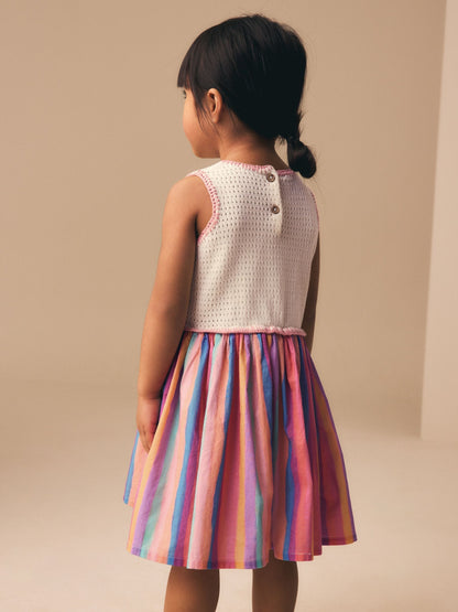 Rainbow Fruit Embroidered Dress (3mths-7yrs) image 3