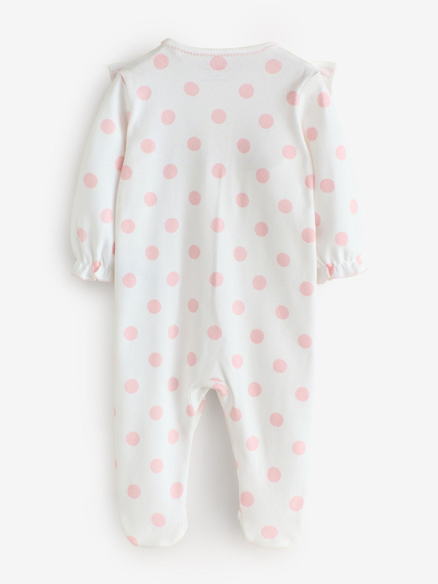 Pink/White Cath Kidston Baby Sleepsuits 3 Pack image 3