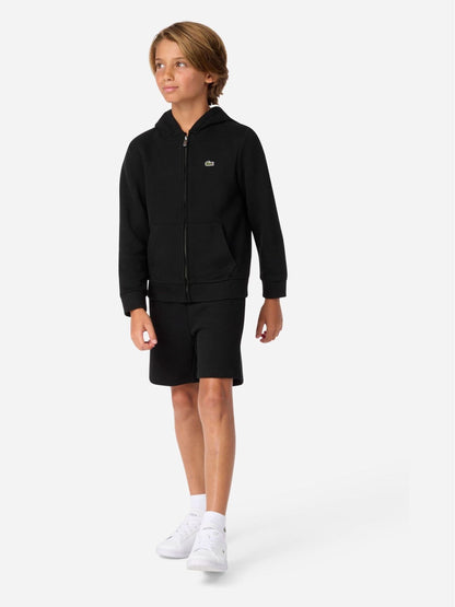 Dsiney Kidz - Lacoste Black Core Fleece Full-Zip Hoodie image 1
