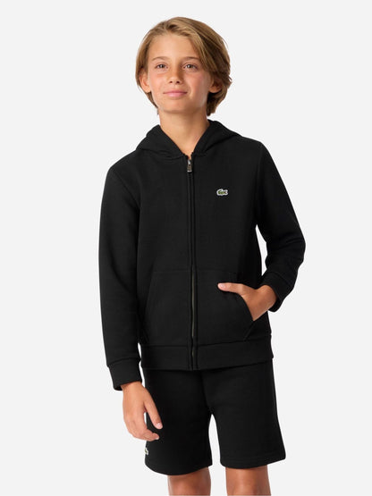 Dsiney Kidz - Lacoste Black Core Fleece Full-Zip Hoodie image 3