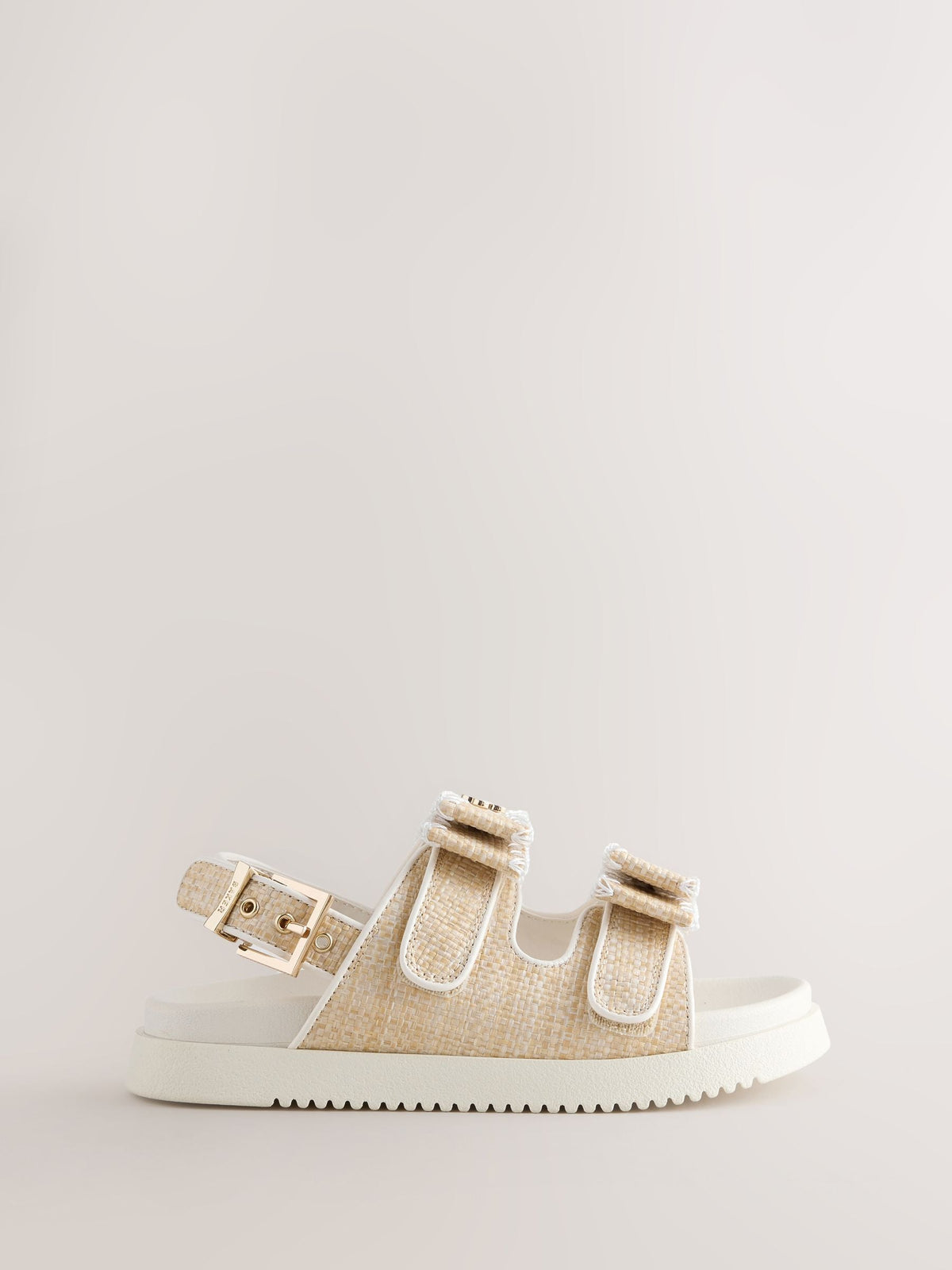 Baker by Ted Baker Raffia Effect Logo Footbed Sandals image 2