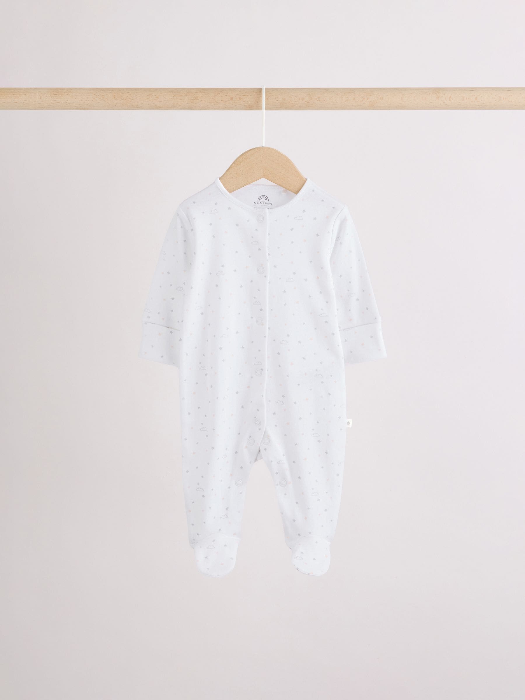 Grey Elephant Baby Sleepsuits 3 Pack (0-2yrs) image 9