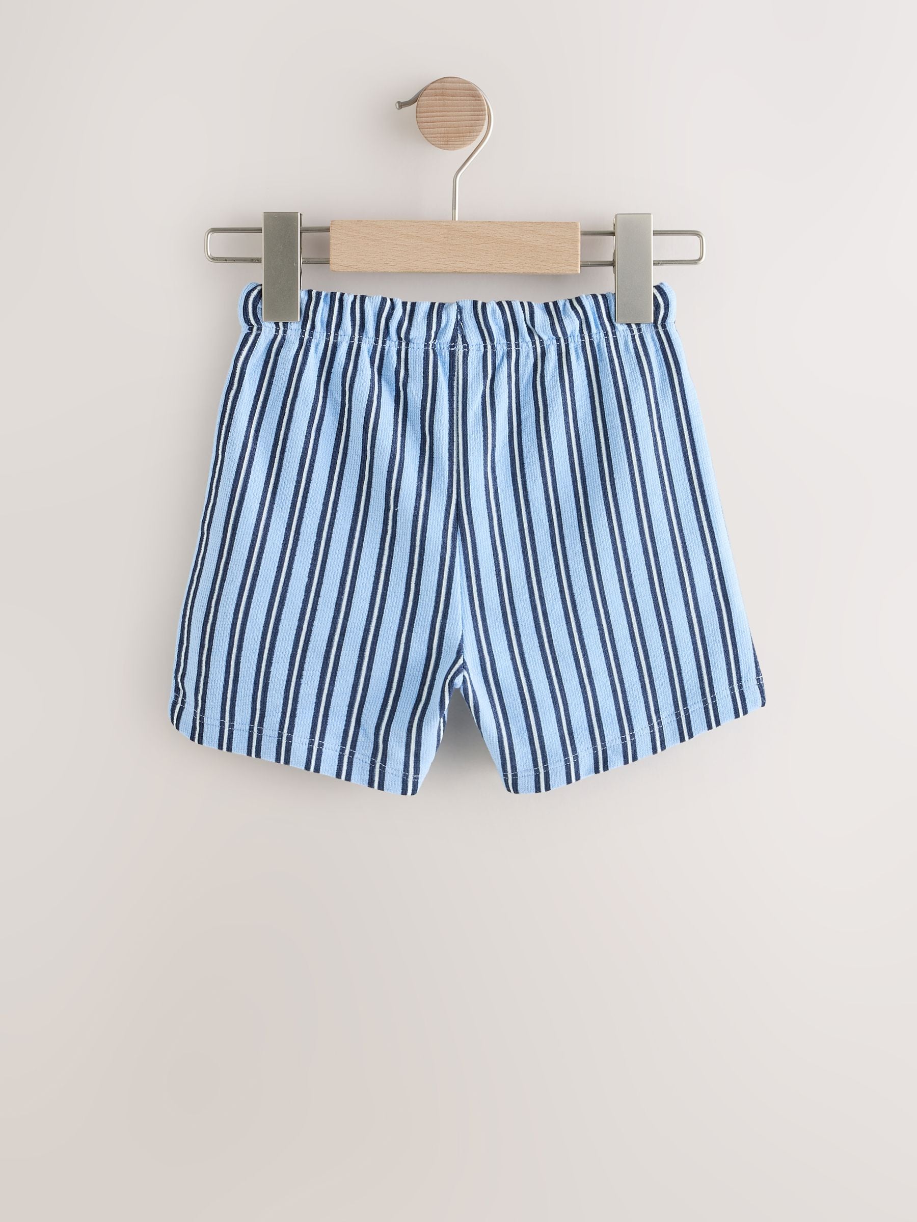 Dsiney Kidz - Blue Navy Stripe Textured Shorts (3mths-7yrs) image 2