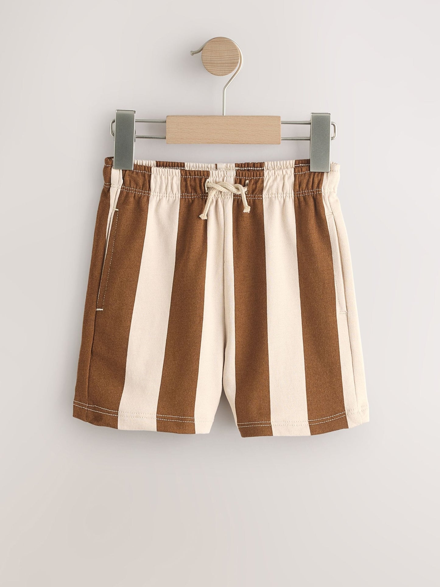 Dsiney Kidz - Chocolate Brown and Ecru Jersey Shorts (3mths-7yrs) image 5