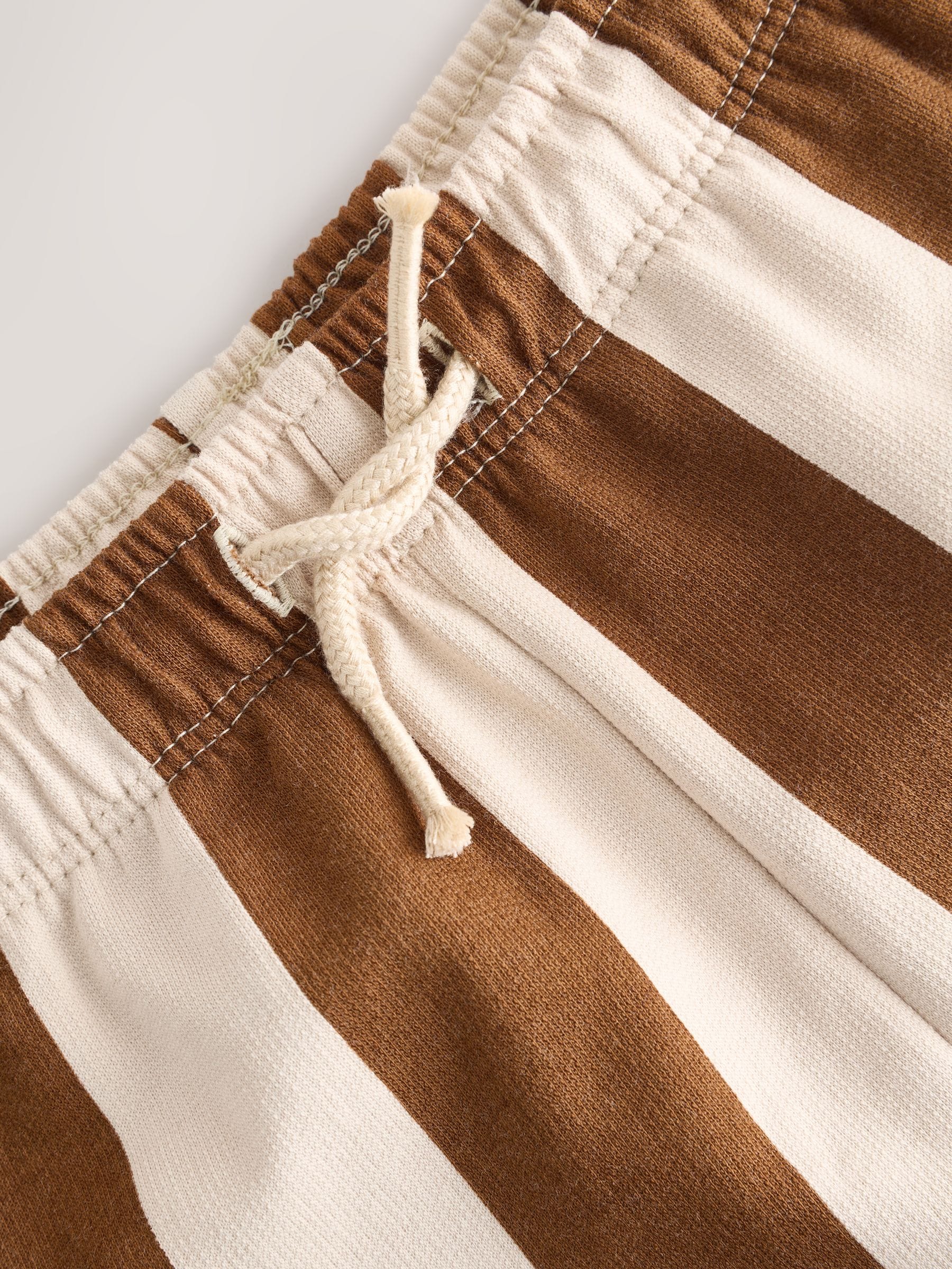 Dsiney Kidz - Chocolate Brown and Ecru Jersey Shorts (3mths-7yrs) image 7