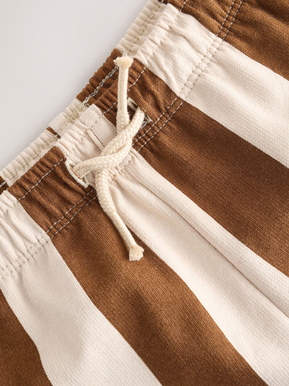 Dsiney Kidz - Chocolate Brown and Ecru Jersey Shorts (3mths-7yrs) image 7