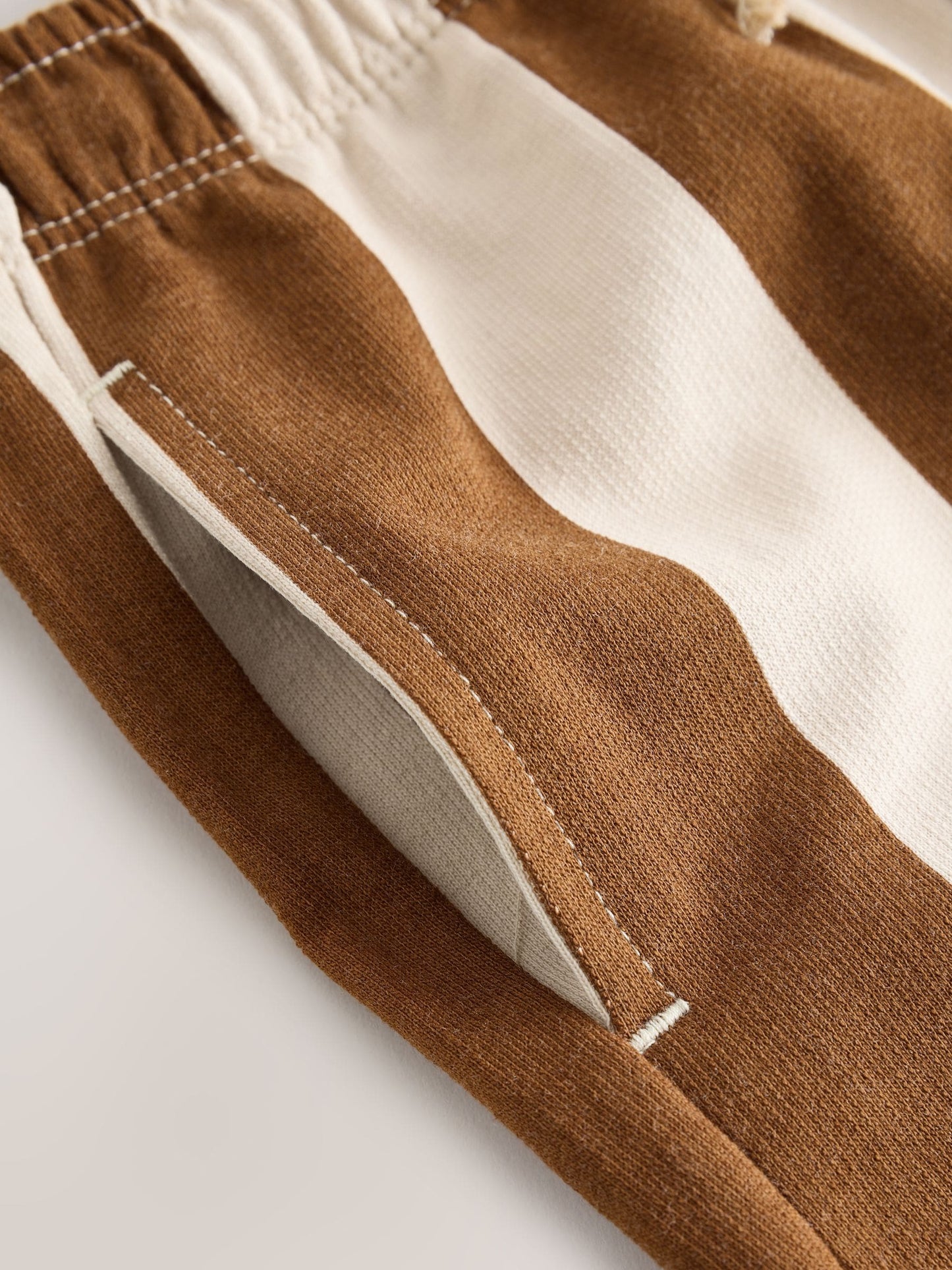 Dsiney Kidz - Chocolate Brown and Ecru Jersey Shorts (3mths-7yrs) image 8