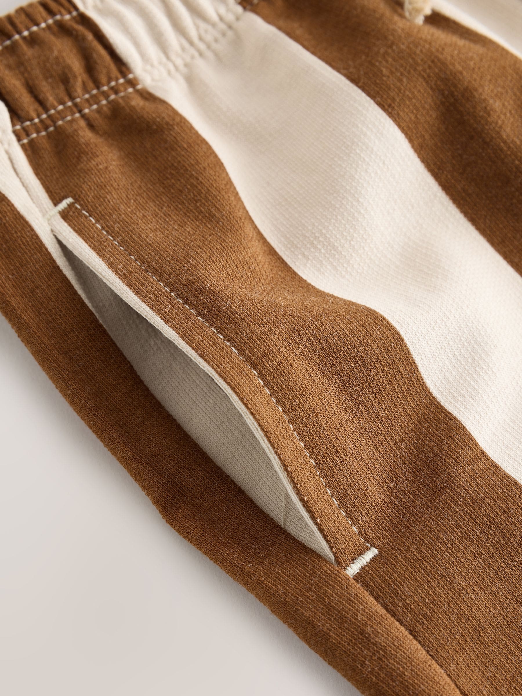 Dsiney Kidz - Chocolate Brown and Ecru Jersey Shorts (3mths-7yrs) image 8