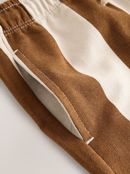 Dsiney Kidz - Chocolate Brown and Ecru Jersey Shorts (3mths-7yrs) image 8