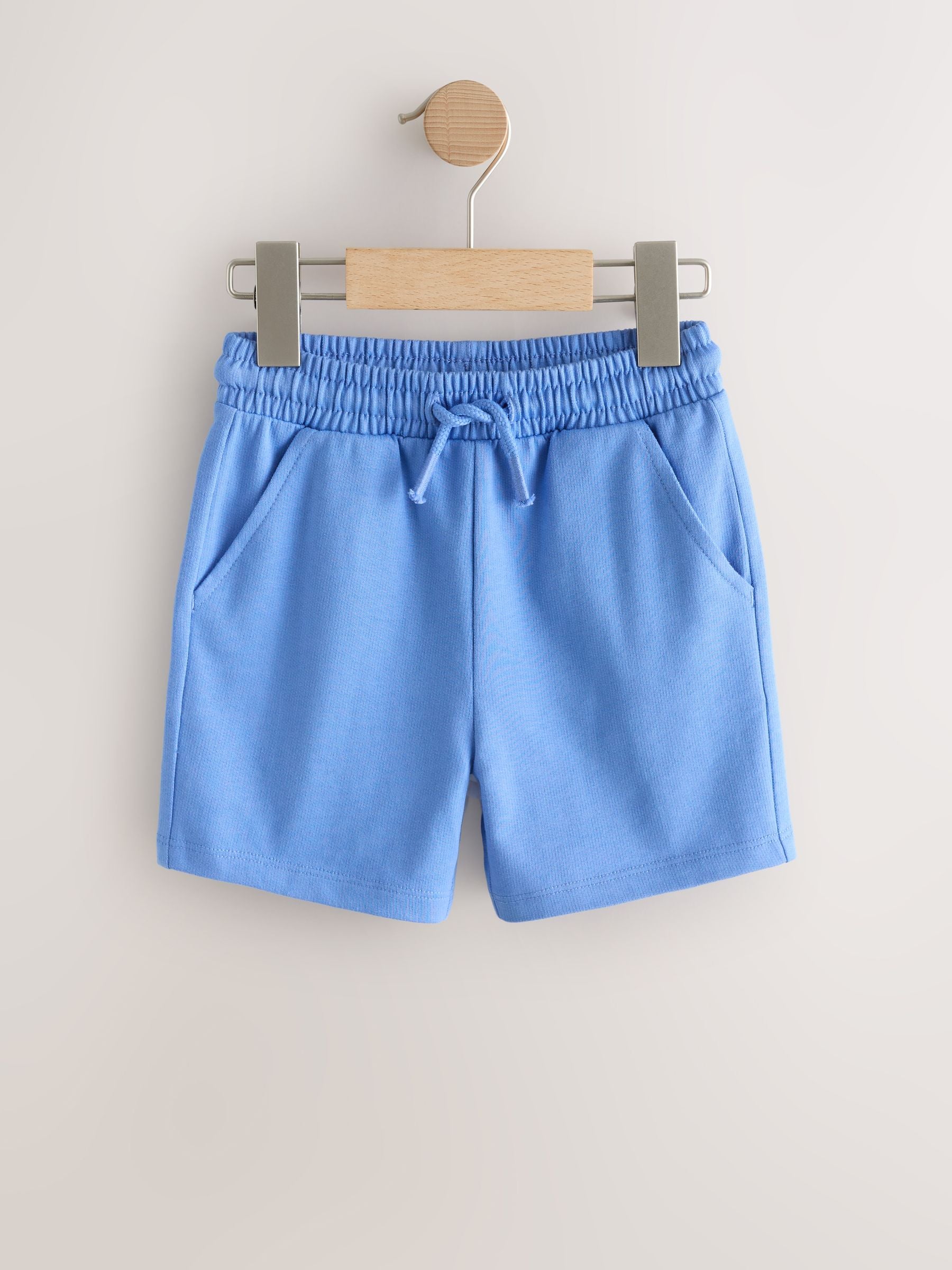 Blue/Yellow/ Navy Blue Jersey Shorts 5 Pack (3mths-7yrs) image 3