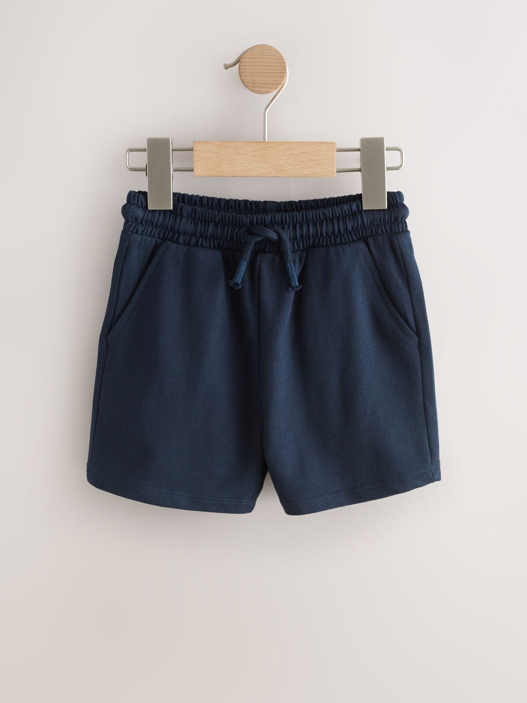 Blue/Yellow/ Navy Blue Jersey Shorts 5 Pack (3mths-7yrs) image 5
