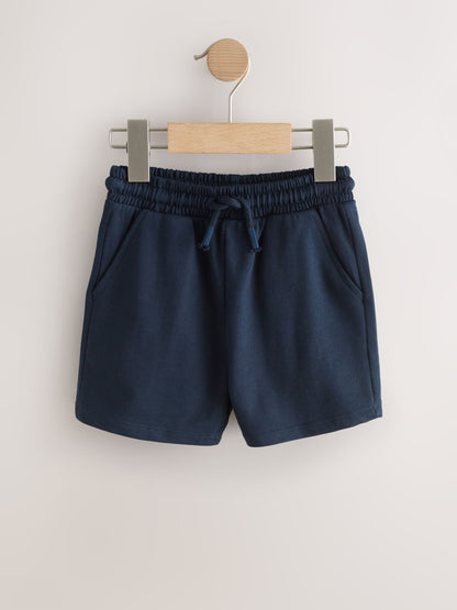 Blue/Yellow/ Navy Blue Jersey Shorts 5 Pack (3mths-7yrs) image 5