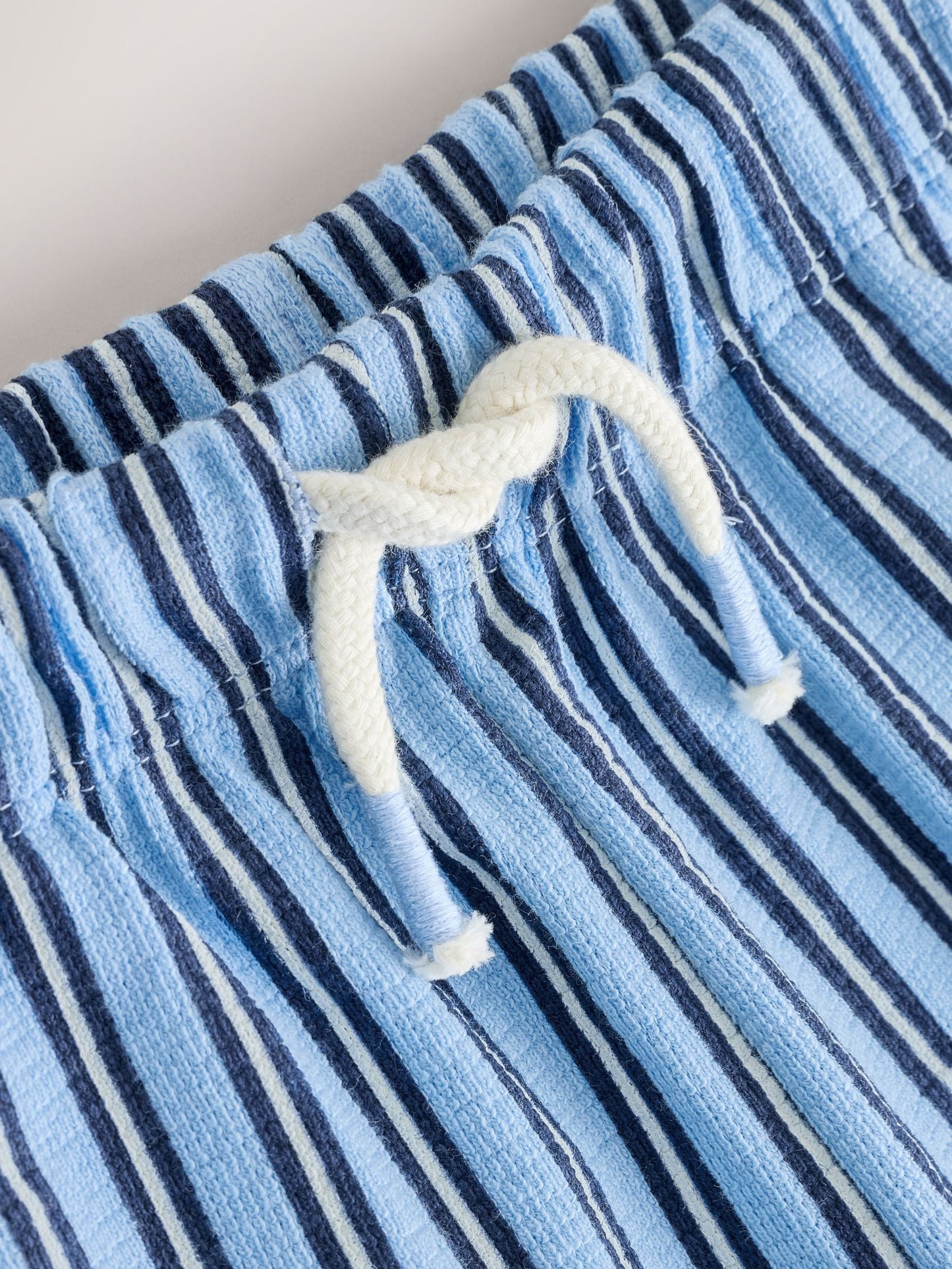 Blue Navy Stripe Textured Lightweight Joggers (3mths-7yrs) image 7