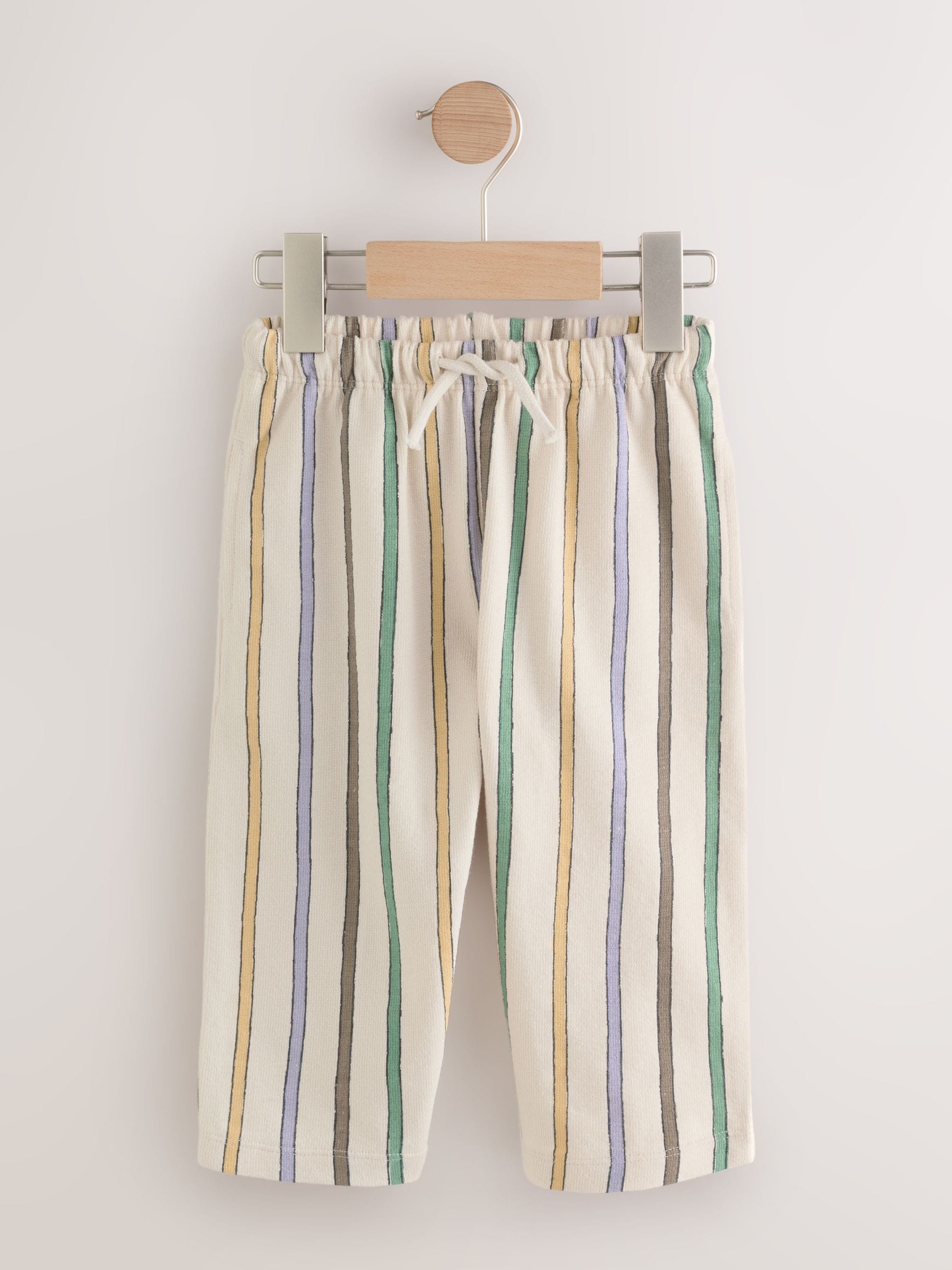 Multi Pastel Stripe Textured Lightweight Joggers (3mths-7yrs) image 5