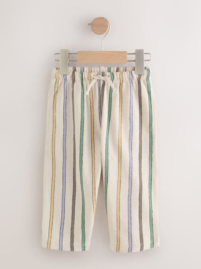 Multi Pastel Stripe Textured Lightweight Joggers (3mths-7yrs) image 5
