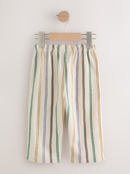 Multi Pastel Stripe Textured Lightweight Joggers (3mths-7yrs) image 6