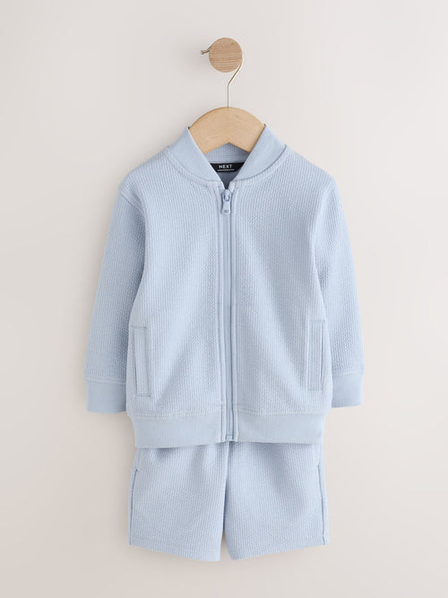 Dsiney Kidz - Blue Jersey Bomber and Shorts Set (3mths-7yrs) image 1