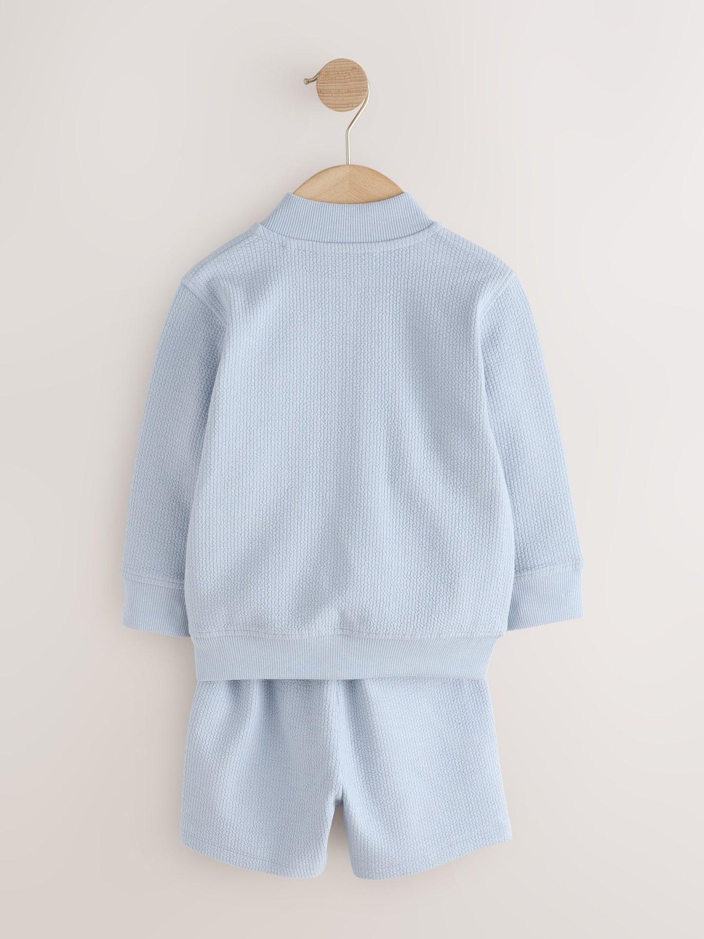 Blue Jersey Bomber and Shorts Set (3mths-7yrs) image 4